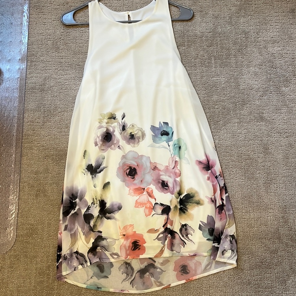 Jella C. Off White Dress with Flowers